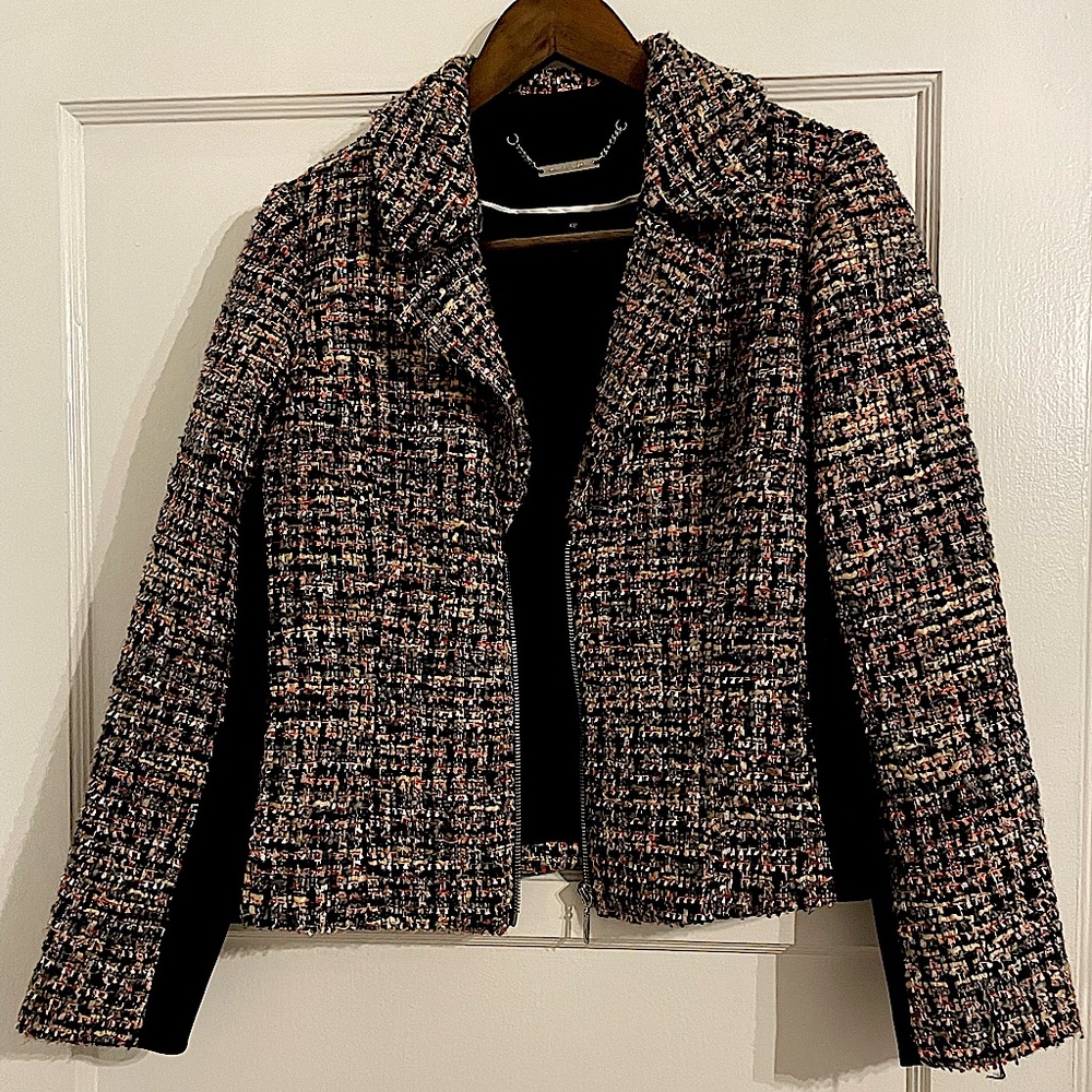 Vintage Chanel inspired Colorful Tweed Coat